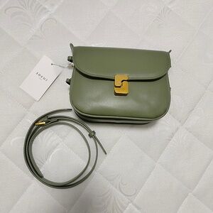 Soeur Green Crossbody Bag
